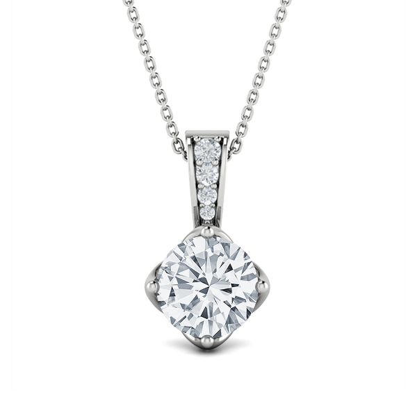 Dayna Round Diamond Pendant