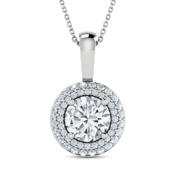 Liza Round Diamond Pendant