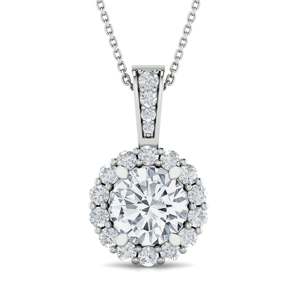 Rita Round Diamond Pendant