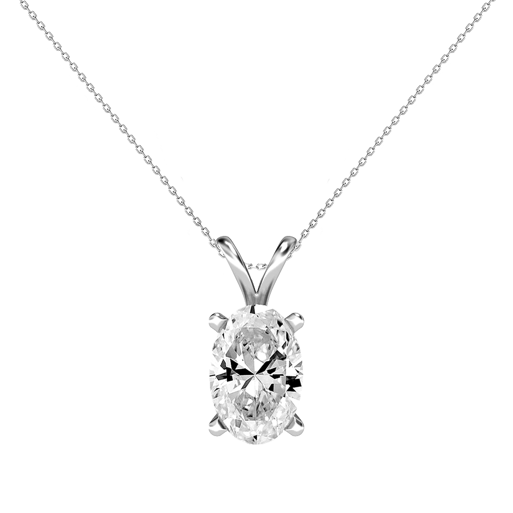 Meghan Oval Diamond Pendant