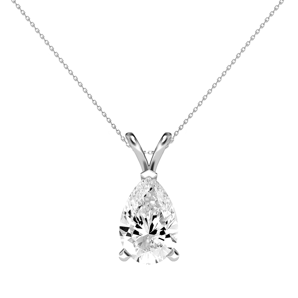 Ashlee Pear Diamond Pendant