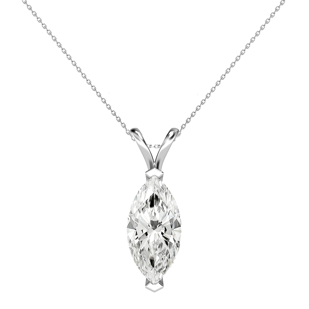 Priscilla Marquise Diamond Pendant