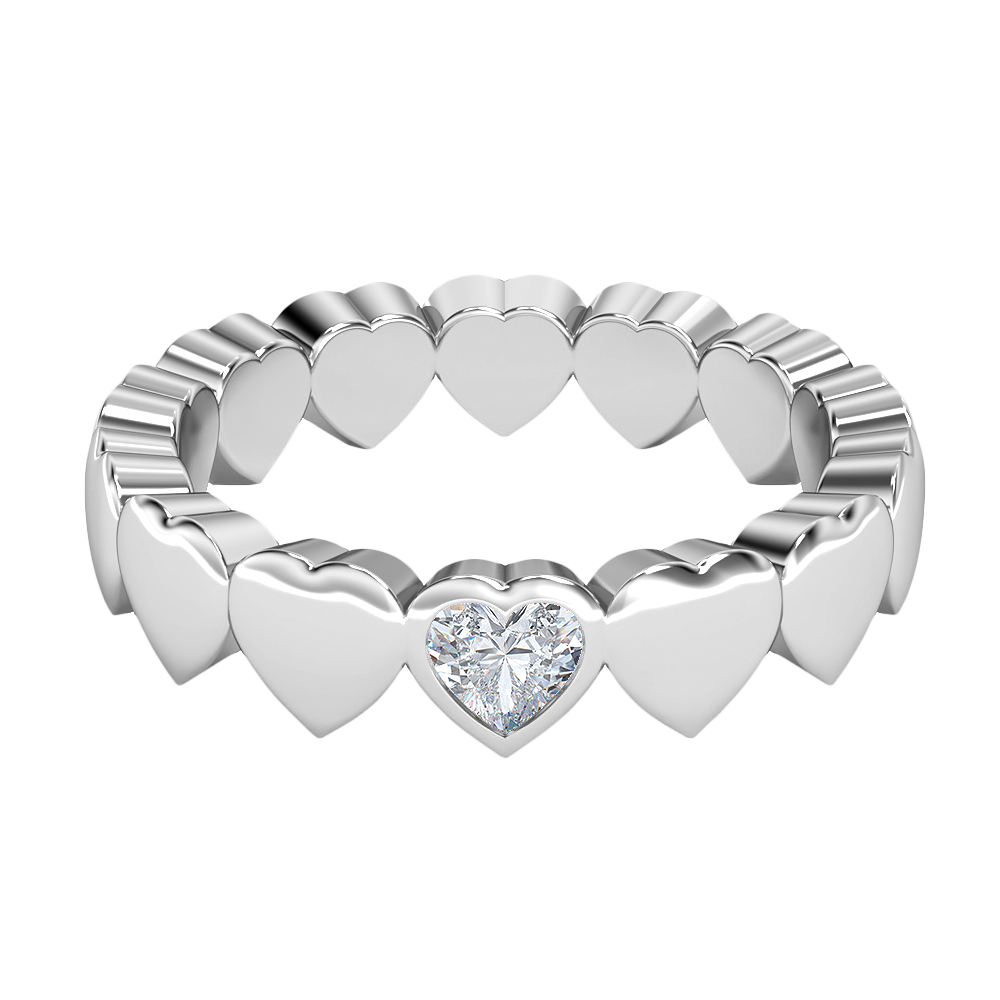 Melina Heart Anniversary Ring