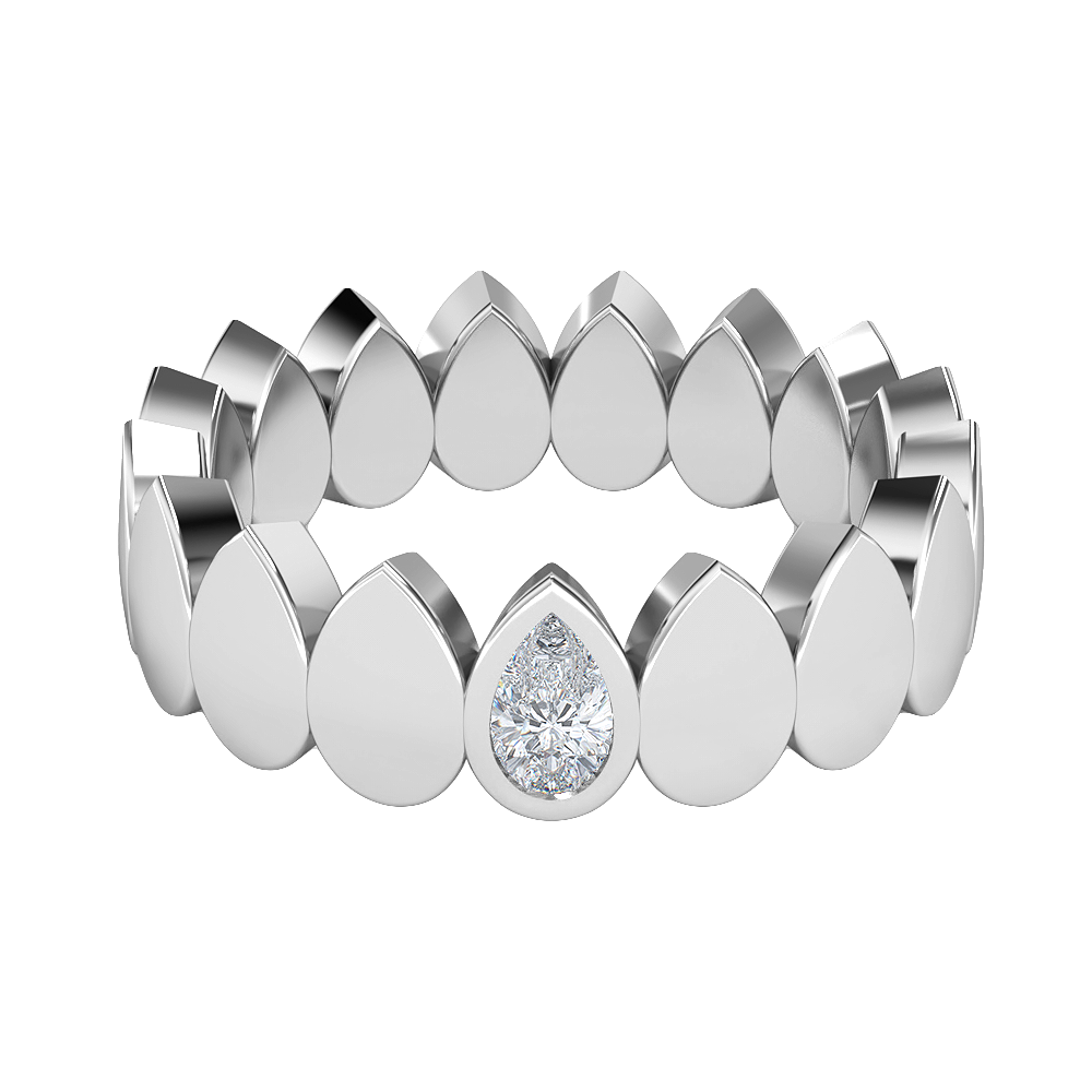 Avaline Pear Anniversary Ring